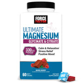 Force Factor frasco frontal mostrando etiqueta y beneficio de relajación