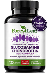 ForestLeaf frasco frontal mostrando 120 cápsulas y etiqueta para confianza