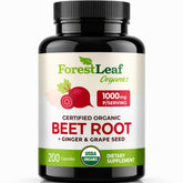 ForestLeaf frasco frontal mostrando etiqueta orgánica y beneficio circulatorio