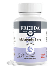 FREEDA frente del envase mostrando 240 tabletas y beneficios claros