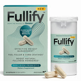 Fullify frontal con envase visible, marca y beneficio de saciedad
