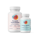 FullWell frente del empaque prenatal mostrando ingredientes clave y beneficios