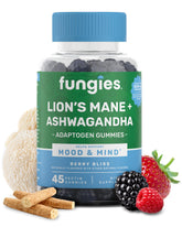 Fungies frasco frontal mostrando etiqueta y beneficio de enfoque