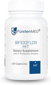 FürstenMED Bifidoflor HIT frasco frontal mostrando diseño y beneficios