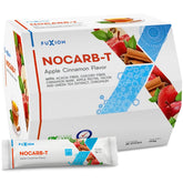 FuXion NoCarb-T frente del empaque mostrando 28 sobres y beneficios