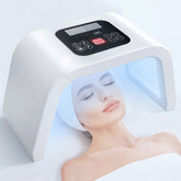 FXXXCUWUU máscara LED frontal mostrando 287 puntos de luz y cobertura amplia