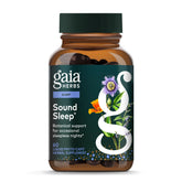Gaia Herbs botella frontal mostrando el envase y la marca para confianza