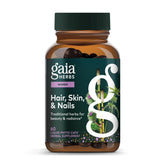 Gaia Herbs frasco principal mostrando cápsulas veganas y ventaja de pureza