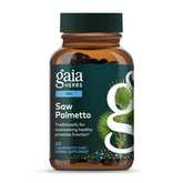 Gaia Herbs envase frontal claro mostrando beneficios y formato vegano