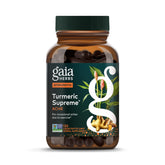 Gaia Herbs frasco frontal mostrando cápsulas y diseño claro