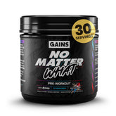 GAINS IN BULK frente del envase muestra diseño y beneficios