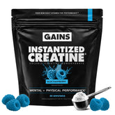 GAINS IN BULK vista frontal del envase mostrando sabor y cantidad
