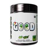 Gamer Supps bote frontal Cherry Slushie mostrando 100 porciones y beneficios