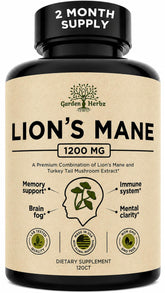 Garden of Herbz frente del pack mostrando diseño y beneficio de claridad mental
