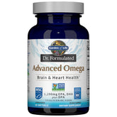 Garden of Life envase frontal del suplemento omega con información visible y beneficio de confianza