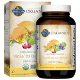 Garden of Life envase frontal mostrando tabletas y beneficios