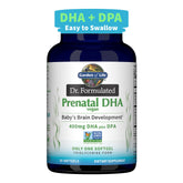 Garden of Life envase frontal mostrando fórmula prenatal vegana y beneficios