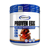 Gaspari Nutrition envase frontal mostrando sabor caramelo salado y beneficio proteína pura