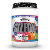 Gaspari SizeOn vista frontal del envase con diseño y sabor Rainbow Candy beneficiando identificación rápida