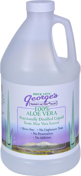 George's frasco frontal 64 oz mostrando etiqueta clara y pureza