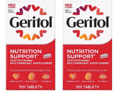Geritol envase frontal del pack de 100 tabletas mostrando marca y presentación