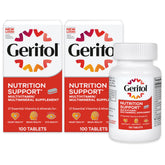 Geritol frontal del envase mostrando la marca y beneficios claros