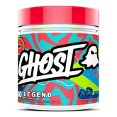 GHOST envase frontal Blue Raspberry mostrando formato y diseño atractivo
