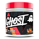 GHOST bote frontal con sabor Peach mostrando 40 servicios y diseño visible