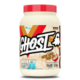 GHOST envase frontal mostrando la marca y sabor Peanut Butter Cereal Milk, facilita elección