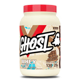 GHOST envase frontal 2 lb con diseño y cantidad de porciones visible