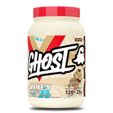 GHOST envase frontal Coffee Ice Cream mostrando 25 g proteína y beneficio práctico