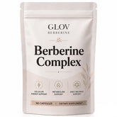 glov berberine vista frontal del envase con beneficios de conveniencia