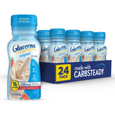 Glucerna botella frontal fresa con etiqueta clara y conveniencia inmediata