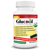 Glucocil frontal del empaque mostrando la marca y beneficios clave