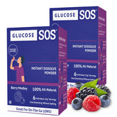 Glucose SOS frontal del paquete mostrando diseño y cantidad útil
