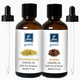 gm gumili frascos frontales de incienso y mirra, visibles y protegidos, para mezclar aromas