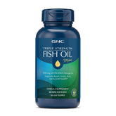 GNC frente del paquete mini Fish Oil mostrando envase y beneficio práctico