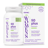 GNC envase frontal Women 50 Plus mostrando presentación, conveniencia diaria