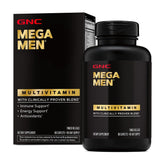 GNC Mega Men vista frontal y beneficios visibles