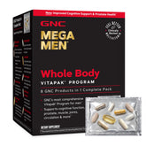 GNC Mega Men pack frontal mostrando presentación y conveniencia