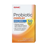 GNC Probiotic Complex vista frontal del envase que muestra 50 mil millones UFC