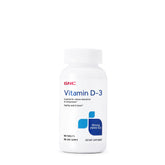 Frasco GNC Vitamin D-3 25 mcg mostrando presentación y cantidad de tabletas útil para abastecimiento