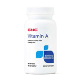 GNC botella frontal con etiqueta visible y aporte claro de vitamina A