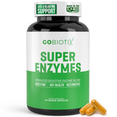 GoBiotix frasco frontal mostrando cápsulas y beneficio digestivo rápido