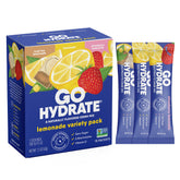 GoHydrate empaque frontal limonada mostrando diseño y beneficio práctico