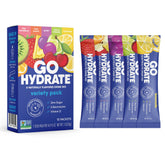 GoHydrate sobre frontal mostrando el diseño y claridad de ingredientes beneficiosos