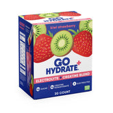 GoHydrate sobre kiwi-fresa mostrando paquete frontal y beneficios de hidratación