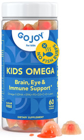 GOJOY NATURALS botella frontal clara muestra gomitas veganas y beneficios