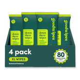 goodwipes frontal del paquete mostrando diseño y fácil acceso para higiene íntima