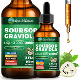 GparkNature envase frontal de Soursop Drops mostrando etiqueta clara y beneficios